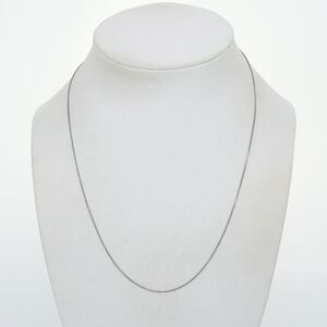 Box Chain Necklace | Estate Italy Sterling Silver 925 | 18"